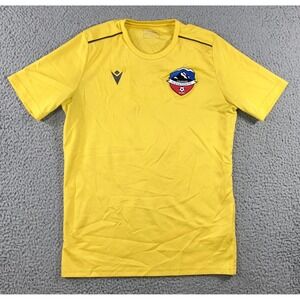Macron Soccer Jersey Mens S Colorado Elevation FC Yellow S/S‎ Gorpcore Blokecore
